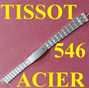 cinturino acciaio tissot 546 ansa 11 m bracelet strap watch band stainless steel - Picture 1 of 5
