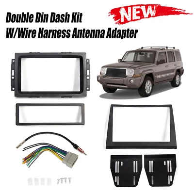 Center dashboard cover Double Din Dash Radio Stereo FOR Jeep Commander 06-07 Foto 1 de 4
