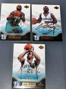 Lote 3 tarjetas NBA 2004-05 UD Pro Sigs Hornets Davis Mashburn Magliore - Imagen 1 de 1