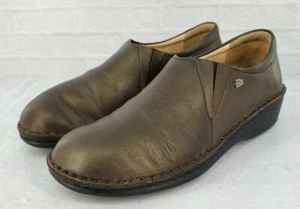 Finn Comfort Classic Newport Bronze Slip On Shoes 37 EUR 6 6.5 Metallic Clogs - Picture 1 of 11