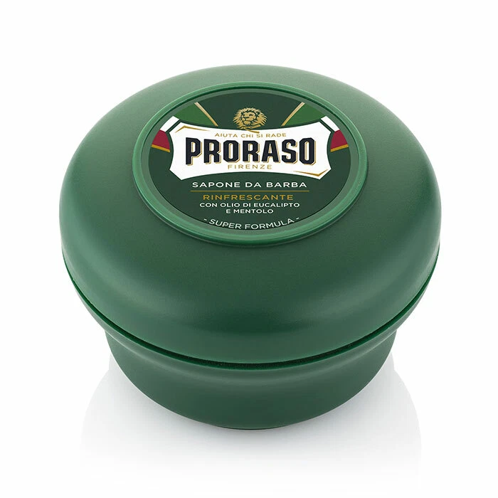 PRORASO Shaving Soap | Refreshing GREEN | Menthol and Eucalyptus | 150ml Bowl