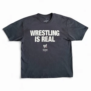 Camiseta Travis Scott x WWE Wrestling Is Real Negra Cactus Jack Talla XL The Rock - Imagen 1 de 4