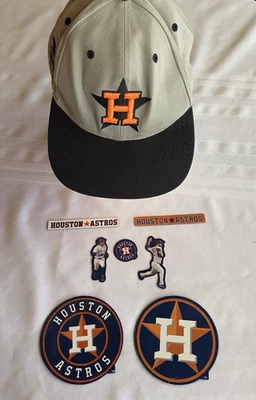 Houston Astros Cap and Lot of 7 Magnets - Image 1 of 4