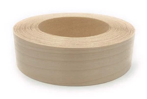 Birke 1-1/2 Zoll x 25 Fuß Rolle, Holzfurnier Kantenanleimung vorgeklebt, aufbügeln mit Ho... - Bild 1 von 7