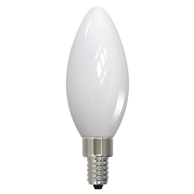 Bulbrite Pack of (4) 3.6 Watt Dimmable Milky Finish B11 Candelabra (E12) LED ... - Image 1 of 1