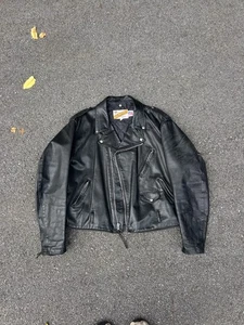 Schott Perfecto Vintage size 54 XL Made in the USA Leather Jacket Distressed - Picture 1 of 18