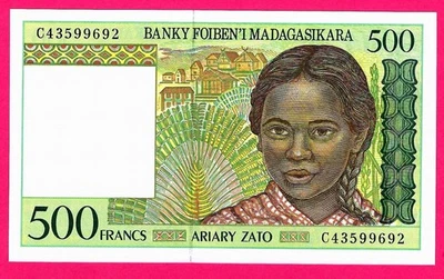 Madagascar 500 Francs ND 1994 P 75 UNC (TK 17 335) - Image 1 of 2