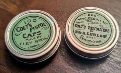 SURLEY'S POSSIBLES Vintage Style Black Powder Cap Container, Hold 100 No. 10/11 Caps