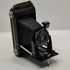 Vintage Six-20 Kodak Junior Folding Camera, Anastigmat f6.3 100mm Lens 620 Film - Imagen 1 de 21