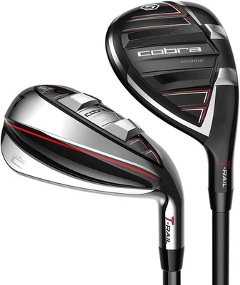 New Left Handed Cobra T-Rail 2023 Combo Irons 4H,5-Pw Graphite Senior #423549 - Image 1 of 4