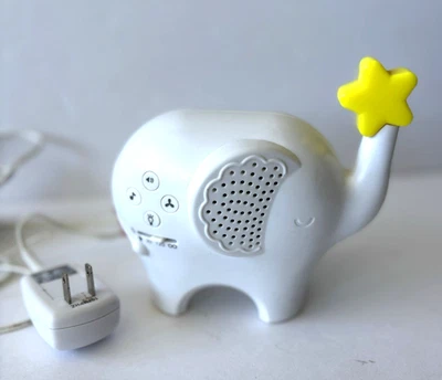 Chupete para dormir Fisher Price bebé elefante luz nocturna canciones de música ruido blanco Foto 1 de 4