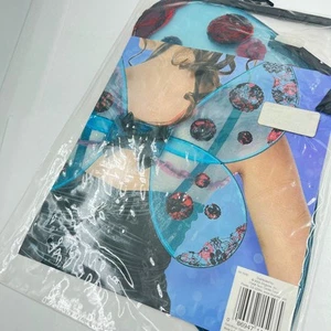 Disguise Demure Fairy Flirt Wings Costume, Blue Tulle Fabric 14 in x 15 in - NEW - Picture 1 of 6