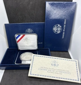 2004-P Proof Edison 90% Silver Commemorative Dollar, Box, COA! - Picture 1 of 3
