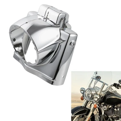 7" Round Headlight Nacelle Cover Fit For Harley Touring Road King 2014-24 2019 ✅ - Image 1 of 4