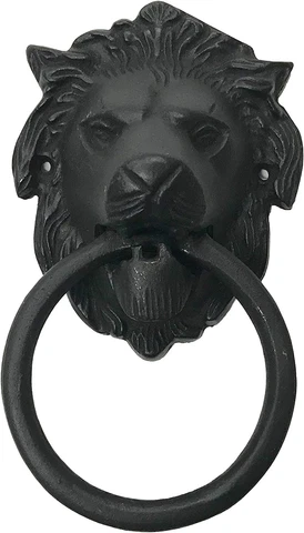 6.5" - Lion Face - BB-128 - Antique Style Door Knocker - Classic Door Knocker Cover