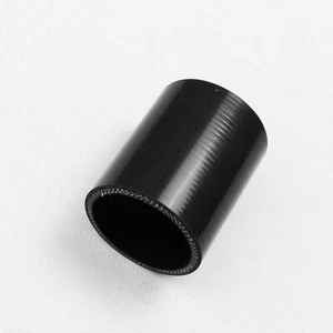 ID 3.5" 89mm Straight Intake Pipe Length 76mm Black Silicone Coupler Hose - Bild 1 von 7