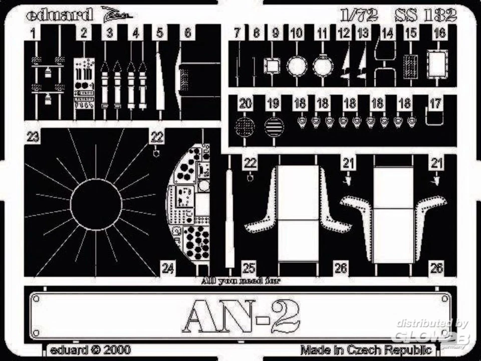 Eduard Accessories: Antonov An-2 in 1:72 [7250132] - Immagine 1 di 1