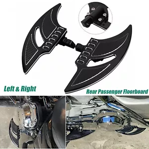 Motorcycle Aluminum Rear Passenger Floorboards Floor Boards Foot Pegs For Harley - Picture 1 of 13