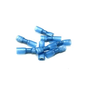 Terminaux Lucar rétractables à chaleur bleue 6,3 mm entièrement isolés - Photo 1/1