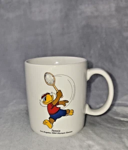 Vintage Los Angeles Olympic Coffee Cup 1984 Sam the Olympic Eagle JUDO Papal - Picture 1 of 9