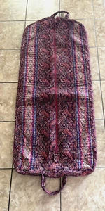 RARE 1987 Vera Bradley Hanging Garment Bag Travel Paisley 50" X 22" - Picture 1 of 12
