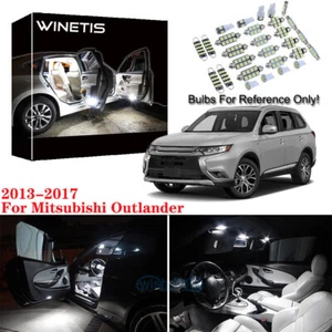 10x White Car Interior LED Lights Package Kit For 2013-2017 Mitsubishi Outlander - Picture 1 of 12