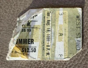 Donna Summer 1981 Concert Ticket Stub Indianapolis Tennis Center August 18 1981 - Picture 1 of 1