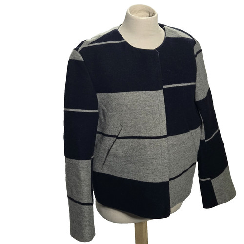 ACNE Studios giacca lana a righe donna taglia 40 vintage full zip