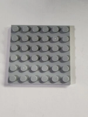 LEGO Parts ● Light Bluish Gray 6 x 6 ● # 3958 ● QTY 1 - Image 1 of 2