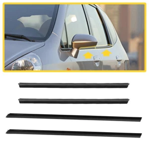 4pcs Door Belt Weather Strip Molding Seal For Honda Fit Jazz 2008 2009 2010-2013 - Picture 1 of 10