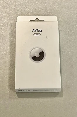 Genuine Original Apple AirTag MX532AM/A White Air Tag (4 Pack) Used, Reset - Image 1 of 4