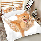 Scratching Cat 3D Printing Duvet Quilt Doona Covers Pillow Case Bedding Sets
