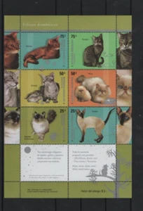 Mi. - Nr. 2976/81 Hauskatzen Kleinbogen aus Argentinien von 2005 - Picture 1 of 1