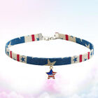  Pentagramm-Halskette Fünfzackiger Stern Amerikanische Flagge