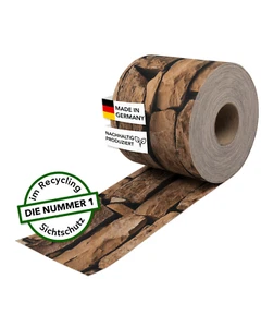 Ziegelstein - bedruckte Sichtschutzstreifen für Doppelstabmattenzaun PVC frei - Bild 1 von 6