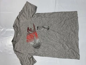 Nike Boys Striped Logo Tee Grey AA8870-063 - Picture 1 of 1