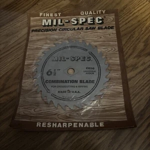 Mil-spec Precision circular saw 6 1/2 “  combination wood saw blade made in USA - Picture 1 of 2