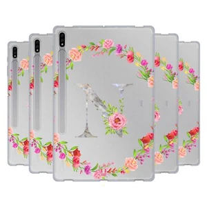 HEAD CASE DESIGNS DECORATIVE INITIALS 2 SOFT GEL CASE FOR SAMSUNG TABLETS 1 - Picture 1 of 19