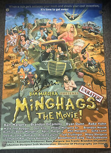 RaRe! SIGNED * BAM MARGERA’S MINGHAGS: THE MOVIE * 27x40 Poster! CKY! RYAN DUNN!