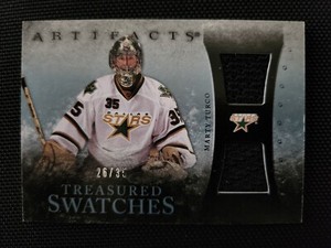 2010-11 Upper Deck Artifacts - Treasured Swatches Blue /35 #TSMT Marty Turco