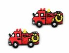 FIRE TRUCKS SMALL SET OF 2 Iron On Patch Vehicles