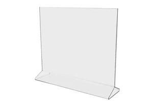 11”B x 8,5”H Werberahmen Zweiseitig Tisch Schild Halter Poster Display Rahmen Menge 4 - Bild 1 von 7