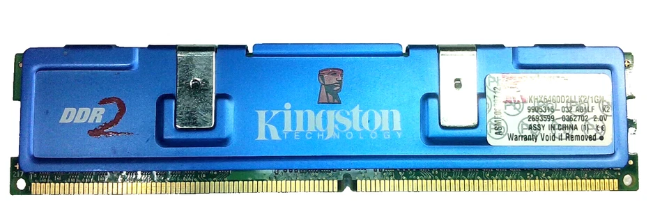 Kingston HyperX 512MB PC2-6400 CL4 240-Pin DIMM DDR2 KHX6400D2LLK2/1GN - Image 1 of 3
