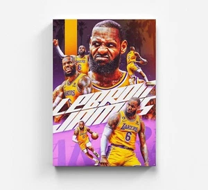 Lebron James Leinwand Bilder Basketball Lakers Pop Art Wandbilder Kunstdruck - Bild 1 von 6