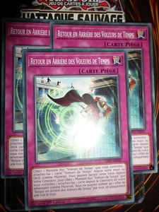 YU-GI-OH! COM RETOUR EN ARRIERE DES VOLEURS DE TEMPS  PLAYSET (X3) SAST-FR087 - Picture 1 of 1
