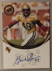 2006 Press Pass Autographs Gold #67 Gerris Wilkinson 60/100 - Picture 1 of 2