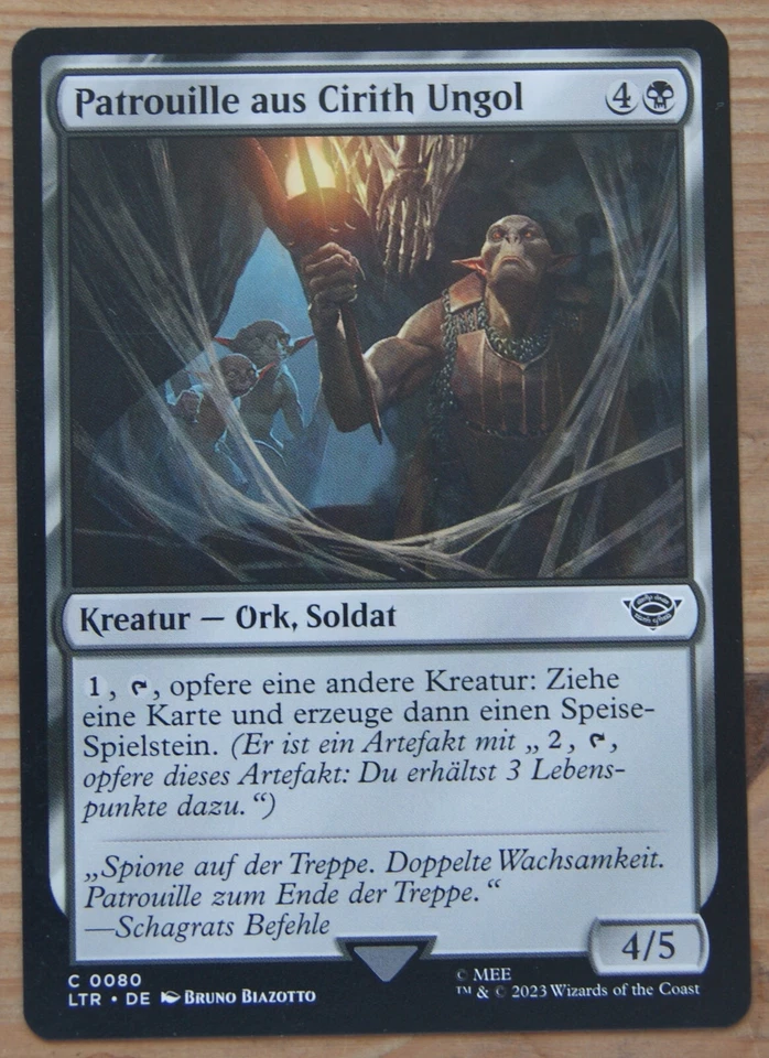 Magic The Gathering  Herr der Ringe  Patrouille aus Cirith Ungol  80  DE - Bild 1 von 1