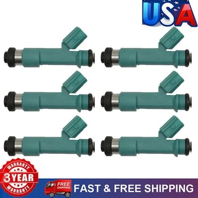 6PCS Fuel Injectors 12 Holes For Toyota 4Runner 2003-2009 FJ Cruiser 2007-2009 - Imagem 1 de 4