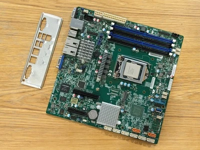 Supermicro X11SSH-TF Server Motherboard MATX DDR4 LGA 1151 Intel Xeon E3-1220V5 - Image 1 of 4