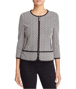 Finity Womens Geometric Ponte Jacket - Picture 1 of 3